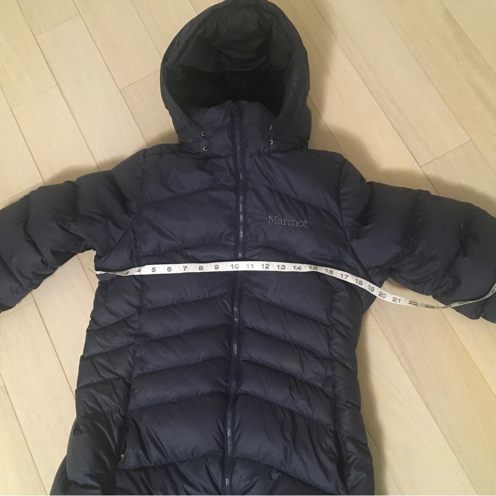 Marmot Long Hooded Down Puffer Coat View 6